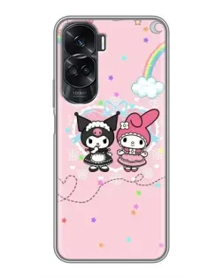 Чехол для Huawei Honor 90 Lite с картинкой «My Melody и Kuromi»