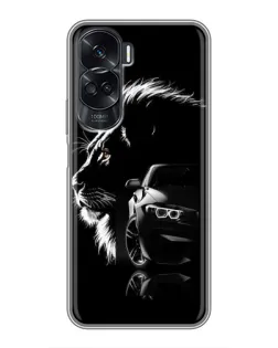 Чохол для Huawei Honor 90 Lite з картинкою «BMW та лев» Чохол для Huawei Honor 90 Lite з картинкою «BMW та лев»