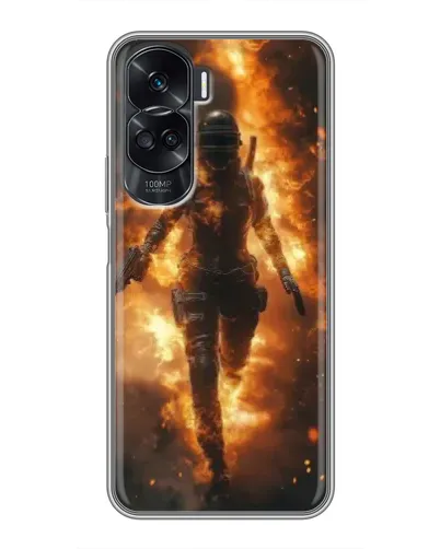 Чехол для Huawei Honor 90 Lite с картинкой «BMW — скорость в дожде»