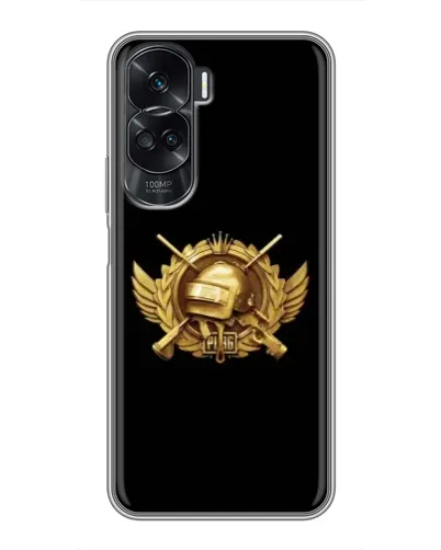 Чехол для Huawei Honor 90 Lite с картинкой «PUBG — оранжевый градиент»