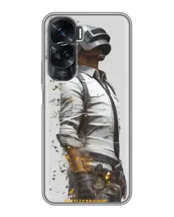 Чехол для Huawei Honor 90 Lite с картинкой «PUBG — боец в пыли»