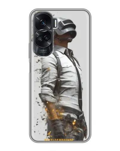 Чехол для Huawei Honor 90 Lite с картинкой «PUBG — боец в пыли»
