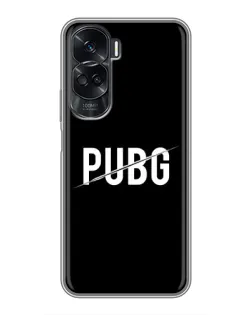 Чехол для Huawei Honor 90 Lite с картинкой «PUBG — белый логотип»