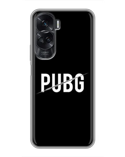 Чехол для Huawei Honor 90 Lite с картинкой «PUBG — белый логотип»