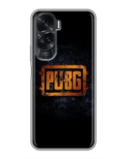 Чехол для Huawei Honor 90 Lite с картинкой «PUBG — золотой логотип»