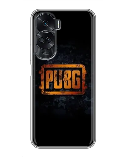 Чехол для Huawei Honor 90 Lite с картинкой «PUBG — золотой логотип»