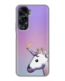 Чехол для Huawei Honor 90 Lite с картинкой «Единорог градиент»