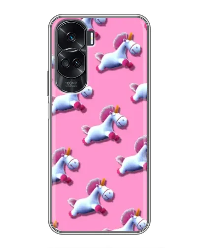 Чехол для Huawei Honor 90 Lite с картинкой «Единороги на розовом» Чехол для Huawei Honor 90 Lite с картинкой «Единороги на розовом»