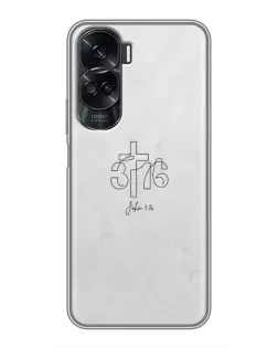 Чохол для Huawei Honor 90 Lite з картинкою «Івана 3:16 Хрест» Чохол для Huawei Honor 90 Lite з картинкою «Івана 3:16 Хрест»