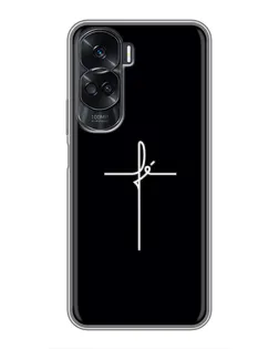 Чехол для Huawei Honor 90 Lite с картинкой «Тонкий крест» Чехол для Huawei Honor 90 Lite с картинкой «Тонкий крест»