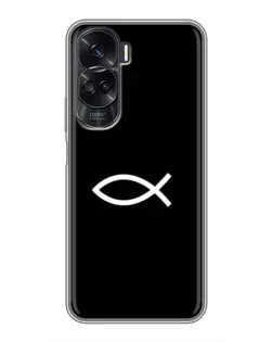 Чехол для Huawei Honor 90 Lite с картинкой «Символ рыбы Jesus» Чехол для Huawei Honor 90 Lite с картинкой «Символ рыбы Jesus»