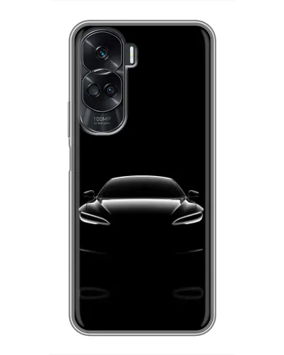 Чехол для Huawei Honor 90 Lite с картинкой «Силуэт Tesla Night» Чехол для Huawei Honor 90 Lite с картинкой «Силуэт Tesla Night»