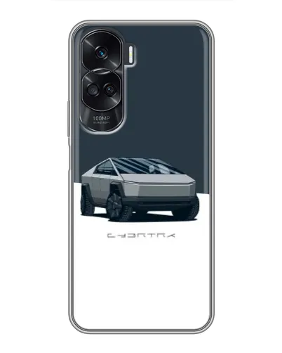 Чехол для Huawei Honor 90 Lite с картинкой «Серебристый Cybertruck Tesla» Чехол для Huawei Honor 90 Lite с картинкой «Серебристый Cybertruck Tesla»