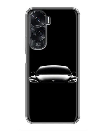 Чехол для Huawei Honor 90 Lite с картинкой «Фары Tesla Night» Чехол для Huawei Honor 90 Lite с картинкой «Фары Tesla Night»