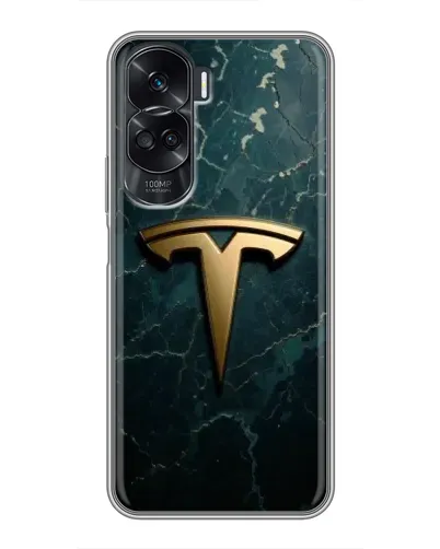 Чехол для Huawei Honor 90 Lite с картинкой «Мраморная Tesla Gold» Чехол для Huawei Honor 90 Lite с картинкой «Мраморная Tesla Gold»