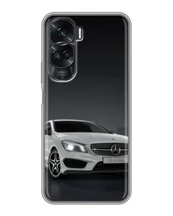 Чехол для Huawei Honor 90 Lite с картинкой «Mercedes AMG GT Silver»