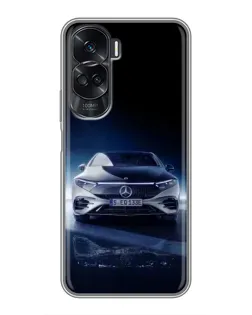 Чехол для Huawei Honor 90 Lite с картинкой «Ночной Mercedes EQ»