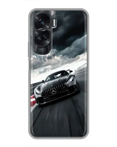 Чехол для Huawei Honor 90 Lite с картинкой «Гоночный Mercedes AMG»