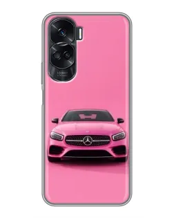 Чехол для Huawei Honor 90 Lite с картинкой «Розовый Mercedes AMG»