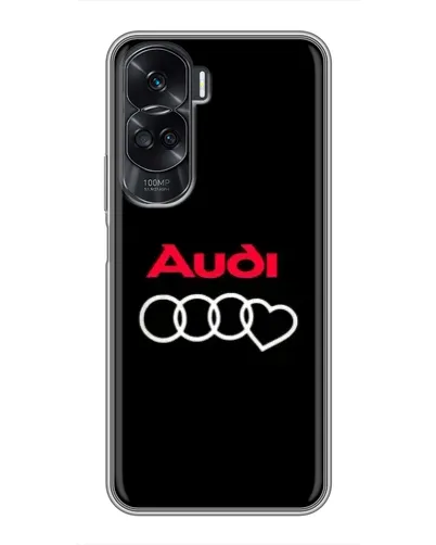 Чехол для Huawei Honor 90 Lite с картинкой «Логотип Audi Heart»