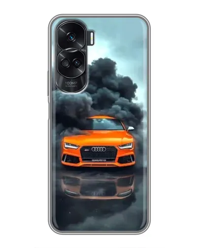 Чехол для Huawei Honor 90 Lite с картинкой «Audi в облаках дыма»