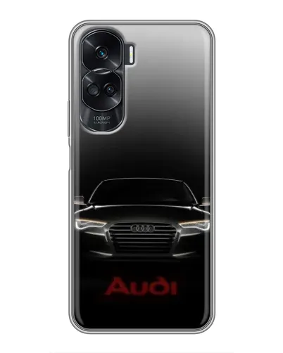 Чехол для Huawei Honor 90 Lite с картинкой «Audi — градиентный контур»