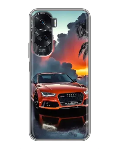 Чехол для Huawei Honor 90 Lite с картинкой «Audi — закат»