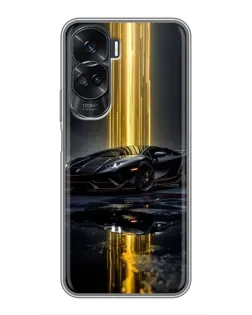 Чехол для Huawei Honor 90 Lite с картинкой «Ночной Lamborghini драйв»