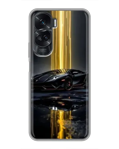 Чехол для Huawei Honor 90 Lite с картинкой «Ночной Lamborghini драйв»