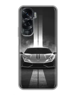 Чехол для Huawei Honor 90 Lite с картинкой «Lamborghini симметрия дорог»
