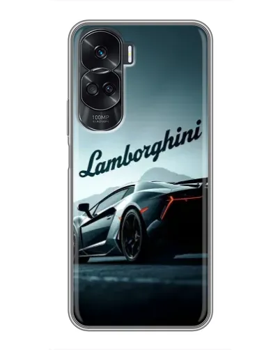 Чехол для Huawei Honor 90 Lite с картинкой «Классическая надпись Lamborghini»