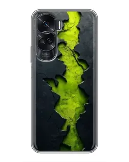 Чохол для Huawei Honor 90 Lite з картинкою «Салатовий розлом скелі» Чохол для Huawei Honor 90 Lite з картинкою «Салатовий розлом скелі»
