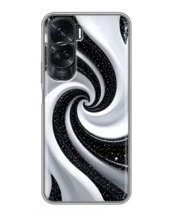 Чохол для Huawei Honor 90 Lite з картинкою «Чорно-біла спіраль» Чохол для Huawei Honor 90 Lite з картинкою «Чорно-біла спіраль»