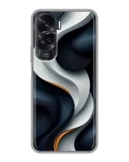 Чохол для Huawei Honor 90 Lite з картинкою «Об'ємні чорно-білі стрічки» Чохол для Huawei Honor 90 Lite з картинкою «Об'ємні чорно-білі стрічки»