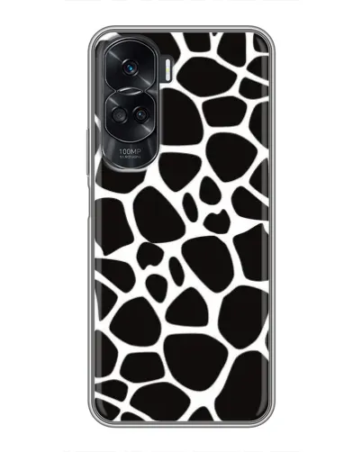 Чехол для Huawei Honor 90 Lite с картинкой «Черно-белый жираф»