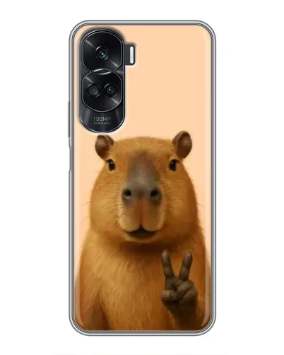 Чехол для Huawei Honor 90 Lite с картинкой «Капибара виктория» Чехол для Huawei Honor 90 Lite с картинкой «Капибара виктория»