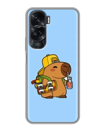 Чехол для Huawei Honor 90 Lite с картинкой «Капибара на скейте» Чехол для Huawei Honor 90 Lite с картинкой «Капибара на скейте»