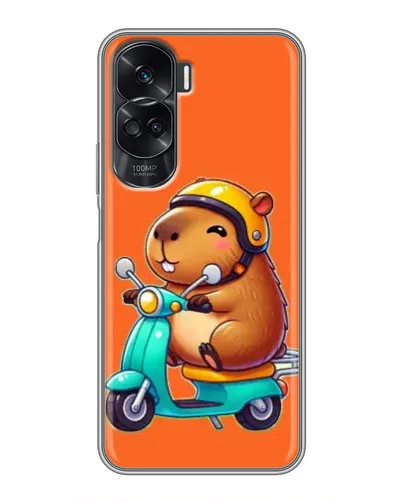 Чехол для Huawei Honor 90 Lite с картинкой «Капибара на скутере» Чехол для Huawei Honor 90 Lite с картинкой «Капибара на скутере»