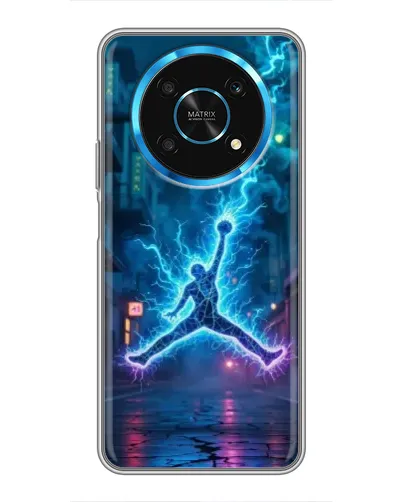 Чехол для Huawei Honor Magic 6 Lite 5G с картинкой «Jordan Gold Jumpman»