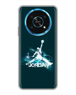 Чехол для Huawei Honor Magic 6 Lite 5G с картинкой «Jordan Blue Fire» Чехол для Huawei Honor Magic 6 Lite 5G с картинкой «Jordan Blue Fire»
