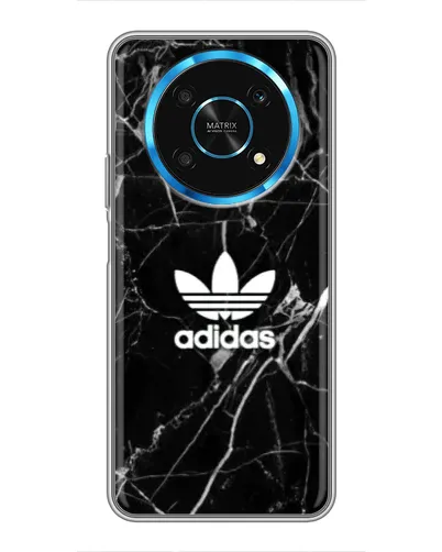 Чехол для Huawei Honor Magic 6 Lite 5G с картинкой «Белый мрамор Adidas»