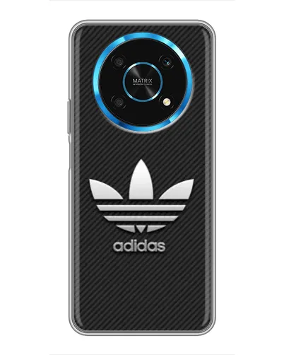 Чехол для Huawei Honor Magic 6 Lite 5G с картинкой «Adidas Карбоновая текстура»
