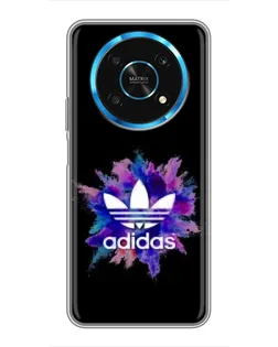 Чехол для Huawei Honor Magic 6 Lite 5G с картинкой «Взрыв красок Adidas»