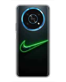 Чехол для Huawei Honor Magic 6 Lite 5G с картинкой «Неоновый контур Nike»