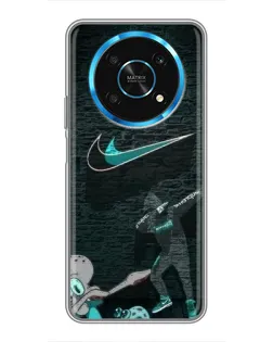 Чехол для Huawei Honor Magic 6 Lite 5G с картинкой «Спортивный арт Nike»