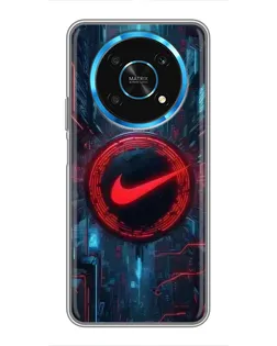 Чехол для Huawei Honor Magic 6 Lite 5G с картинкой «Техногенный стиль Nike»