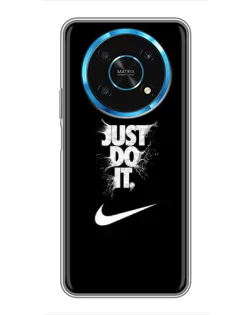Чехол для Huawei Honor Magic 6 Lite 5G с картинкой «Текстовый принт Nike»