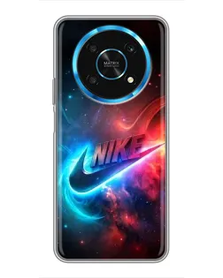 Чехол для Huawei Honor Magic 6 Lite 5G с картинкой «Огненный логотип Nike»