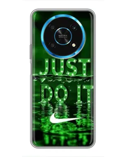 Чехол для Huawei Honor Magic 6 Lite 5G с картинкой «Зеленый неоновый Nike»