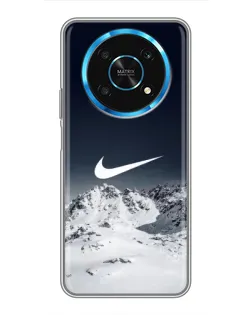 Чехол для Huawei Honor Magic 6 Lite 5G с картинкой «Nike — зимние горы»